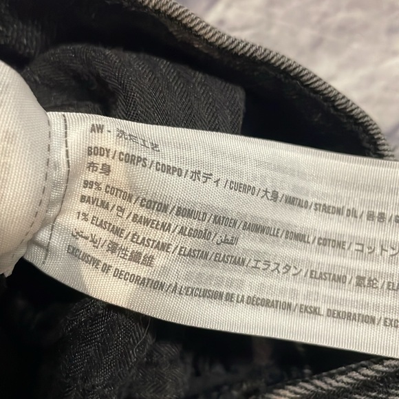 Abercrombie and Fitch The Skinny High Rise Jeans - Two Toned Size 26 - Picture 4 of 4